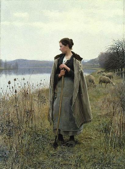 Daniel Ridgway Knight The Shepherdess of Rolleboise